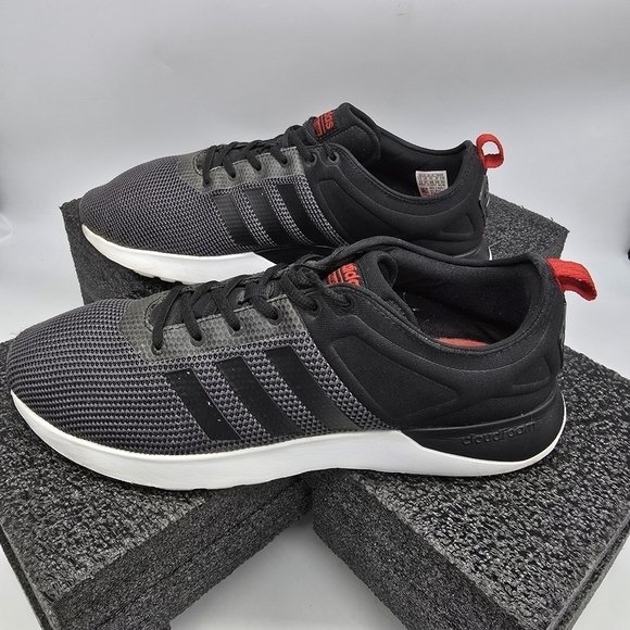 Adidas Men 13 Neo Cloudfoam Super Racer Black Grey Sneakers AW4163 main image 8